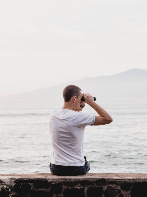 Man watching